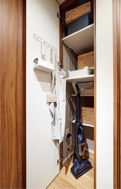 前後2段式の収納