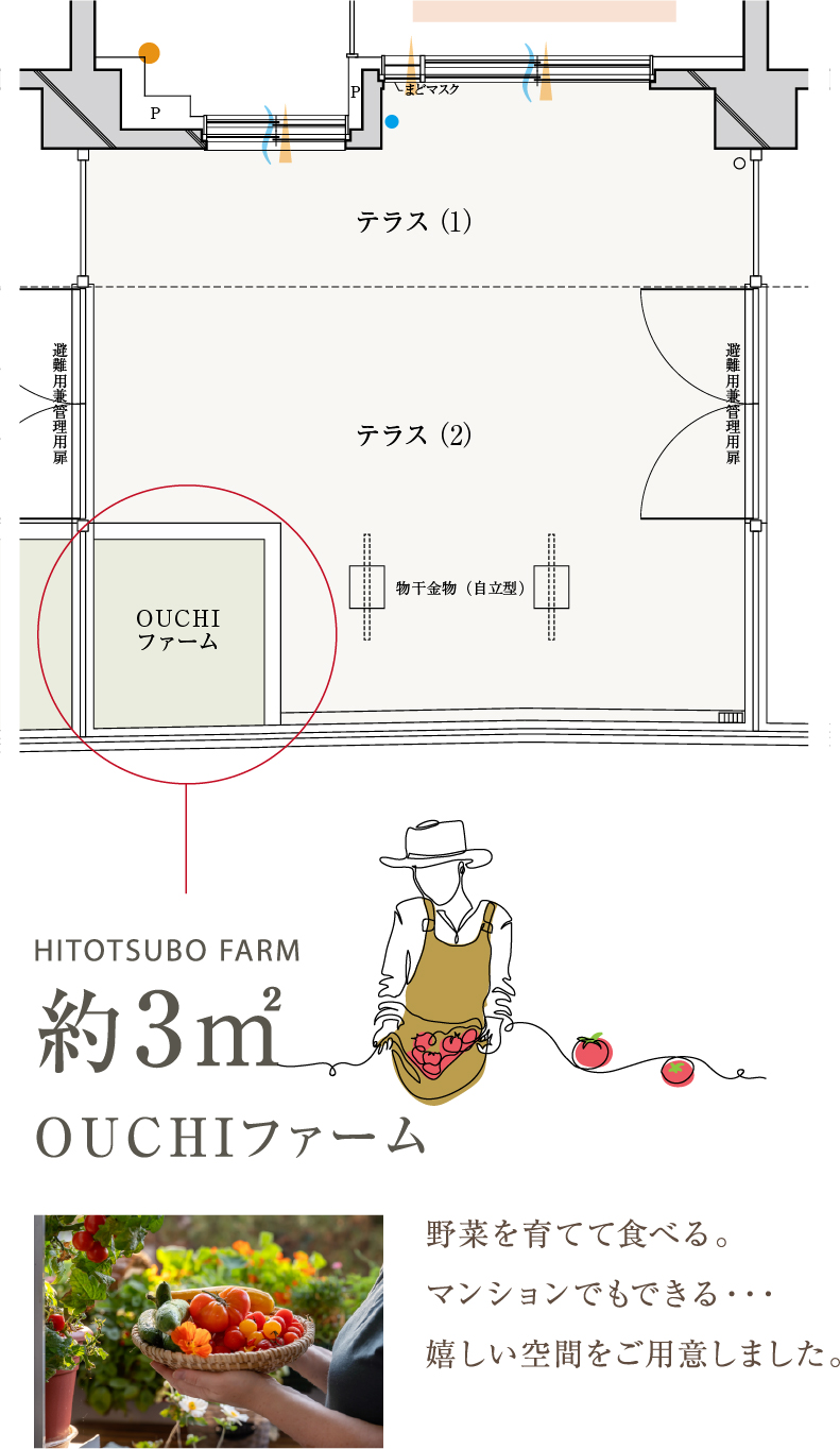 家庭菜園スペース