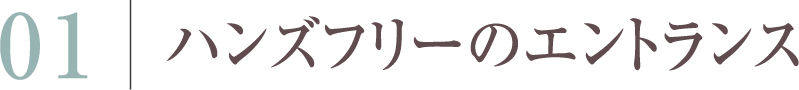 ハンズフリーのエントランス