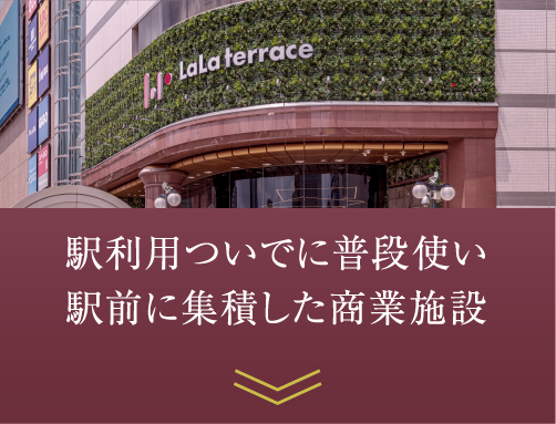 駅利用ついでに普段使い駅前に集積した商業施設