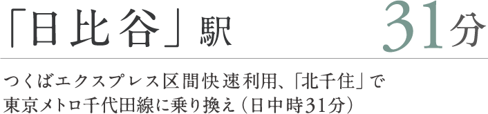 「日比谷」駅31分