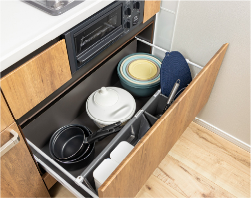 コンロ下収納