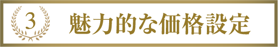 魅力的な価格設定