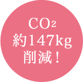CO2約147kg削減！