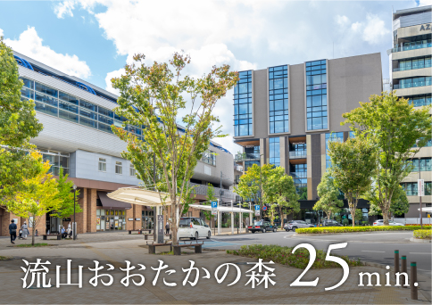 流山おおたかの森 25min.