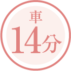 車14分